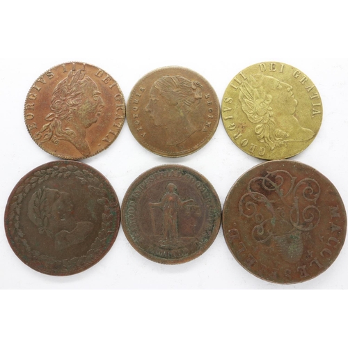 2197 - Lot of early milled tokens including Victorian gambling issues, UK P&P Group 0 (£6+VAT for the first... 