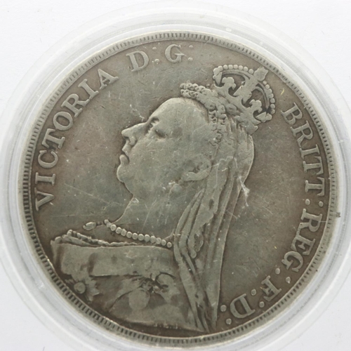 2246 - 1890 silver crown of Queen Victoria.  UK P&P Group 0 (£6+VAT for the first lot and £1+VAT for subseq... 