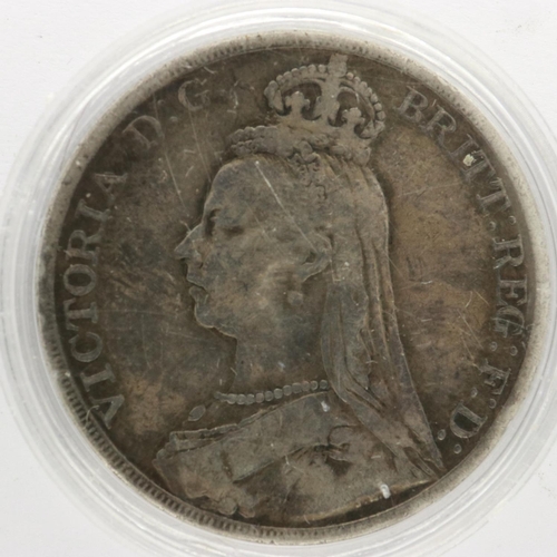 2265 - 1889 silver crown of Queen Victoria.  UK P&P Group 0 (£6+VAT for the first lot and £1+VAT for subseq... 