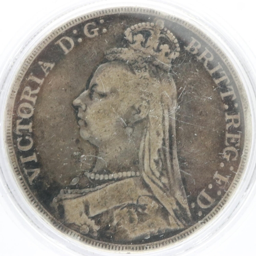 2269 - 1889 silver crown of Queen Victoria.  UK P&P Group 0 (£6+VAT for the first lot and £1+VAT for subseq... 