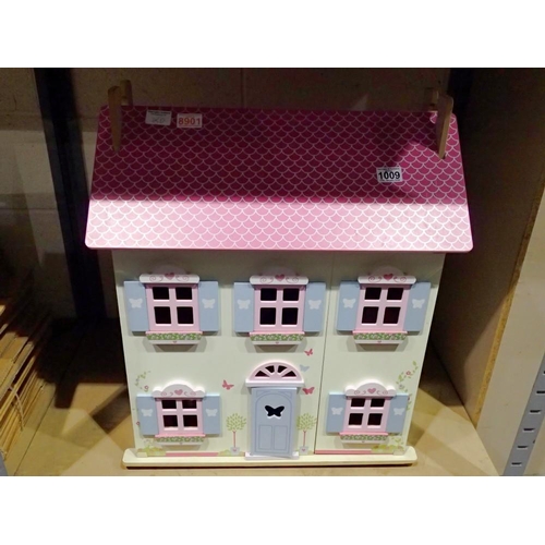 1009 - Doll's house with furniture. Not available for in-house P&P