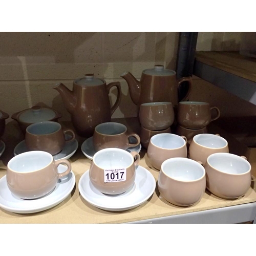 1017 - Twenty six piece Langley coffee service. Not available for in-house P&P