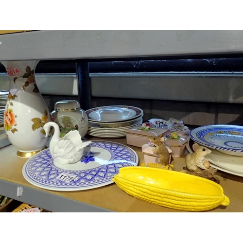 1178 - Mixed ceramics including Spode. Not available for in-house P&P