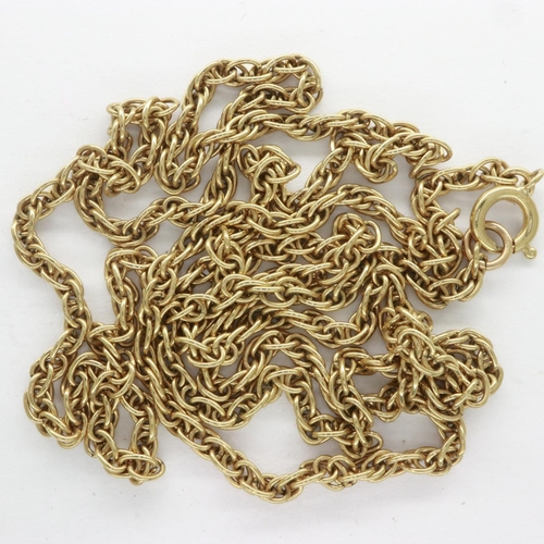 39 - 9ct gold chain, L: 62 cm, 8.7g. UK P&P Group 0 (£6+VAT for the first lot and £1+VAT for subsequent l... 