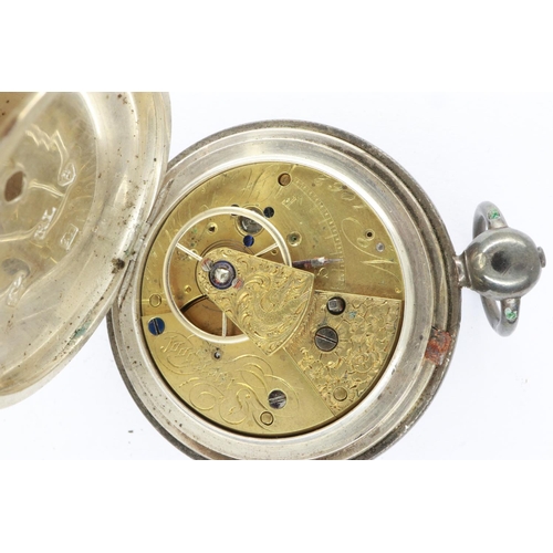 106 - Hallmarked silver Henry Bolton of Liverpool full hunter pocket watch, Chester assay, working at lott... 