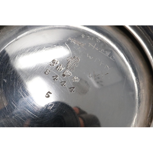 115 - Large silver plated twin handled rose bowl, D: 30 cm. UK P&P Group 2 (£20+VAT for the first lot and ... 