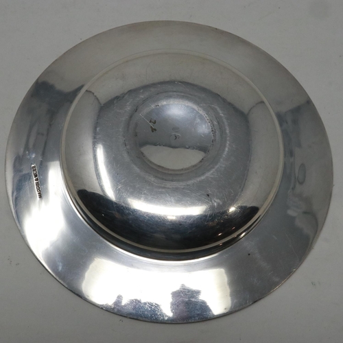 116 - Mappin & Webb hallmarked silver Armada dish, London assay, D: 12 cm, 124g. UK P&P Group 1 (£16+VAT f... 