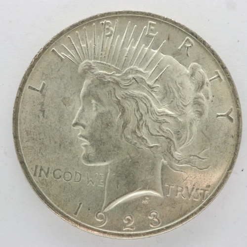 132 - 1923 American Liberty peace dollar. UK P&P Group 0 (£6+VAT for the first lot and £1+VAT for subseque... 