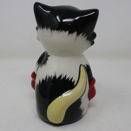 211 - Lorna Bailey cat, Ali, no cracks or chips, H: 15 cm. UK P&P Group 1 (£16+VAT for the first lot and £... 