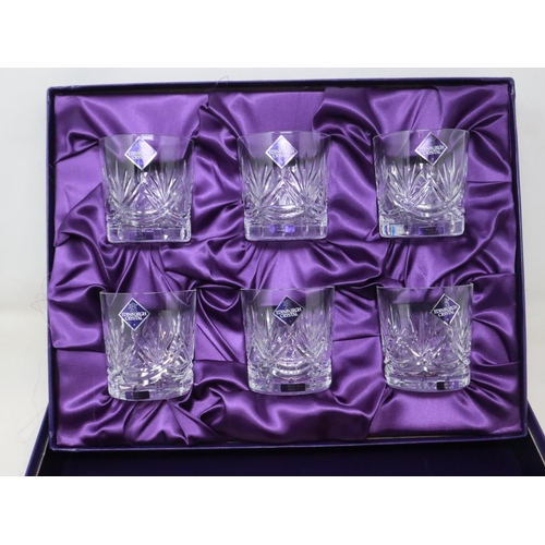 270 - Set of six Edinburgh Crystal International whisky tumblers, boxed. UK P&P Group 2 (£20+VAT for the f... 