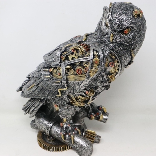 276 - Steampunk style large bird, H: 28 cm. UK P&P Group 3 (£30+VAT for the first lot and £8+VAT for subse... 