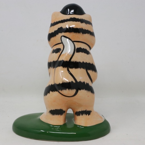 263 - Lorna Bailey golfing cat, no cracks or chips, H: 14 cm. UK P&P Group 1 (£16+VAT for the first lot an... 