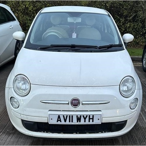 1C - 2011 Fiat 500 1.2 petrol 107,675 miles 1 former keeper MOT until 31/05/2024, sold as spares or repai... 