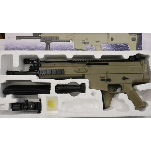 2016 - New old stock airsoft assault rifle, model 8902A, boxed and factory sealed. UK P&P Group 2 (£20+VAT ... 