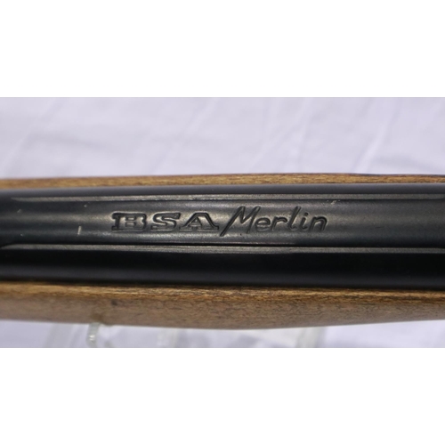 2005 - BSA Merlin MKI .177 cal air rifle, c.1962-64. UK P&P Group 3 (£30+VAT for the first lot and £8+VAT f... 