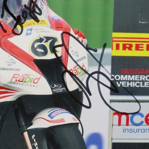 2010 - Superbike interest: A collection of signed publicity shot photographs and prints. UK P&P Group 1 (£1... 