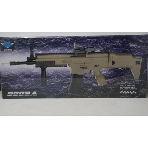 2016 - New old stock airsoft assault rifle, model 8902A, boxed and factory sealed. UK P&P Group 2 (£20+VAT ... 