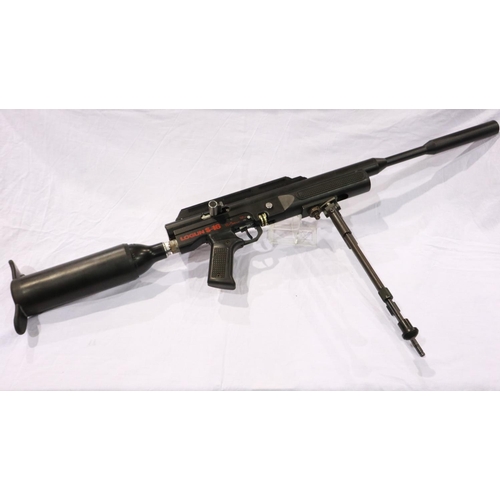 2020 - Logun S16 22 cal air rifle, with silencer, bipod and pellets, instructions, seal kit (believed compl... 