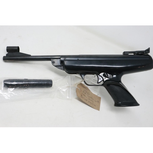 2022 - BSA Scorpion 22 cal air pistol, with cocking lever, recently serviced. UK P&P Group 1 (£16+VAT for t... 