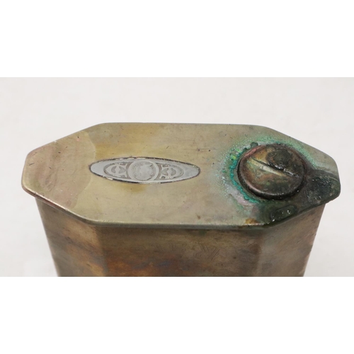 2048 - WWII British Desert Rats El-Alamein memorial desk lighter. UK P&P Group 2 (£20+VAT for the first lot... 