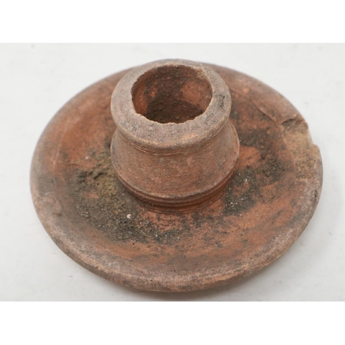 2049 - WWI German tunnel candle holder, recovered from a caved-in tunnel near Messines, Flanders, Belgium. ... 