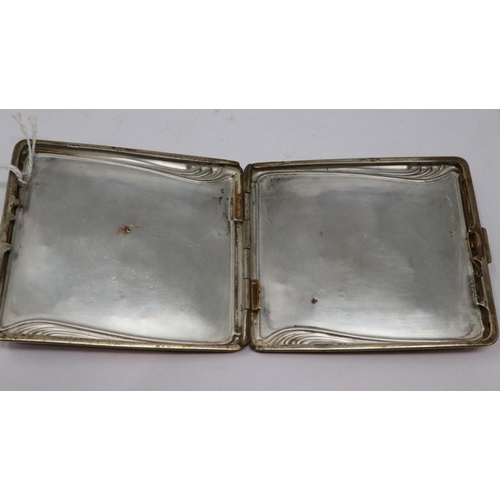 2063 - WWII German soldiers cigarette case. UK P&P Group 1 (£16+VAT for the first lot and £2+VAT for subseq... 