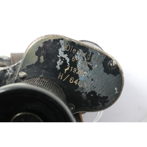 2065 - German field binoculars, marked E Leitz Wetzlar, numbered 319200, model H/6400. UK P&P Group 1 (£16+... 