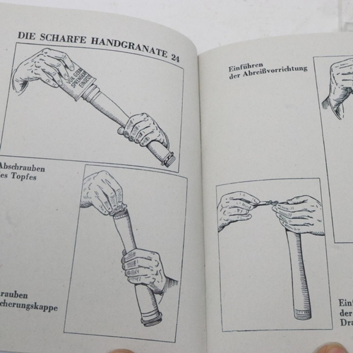 2094 - WWII German M-24 hand grenade manual. UK P&P Group 1 (£16+VAT for the first lot and £2+VAT for subse... 