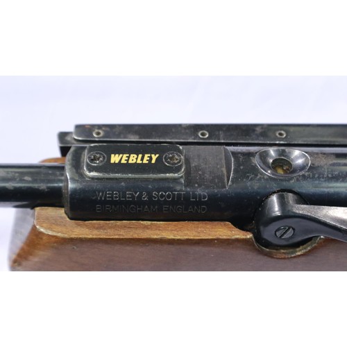 2001 - Webley Tracker .22 cal air rifle, with scope, silencer and extending bipod. UK P&P Group 3 (£30+VAT ... 