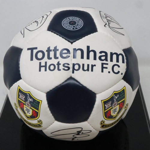 2023 - 1997-1999 signed Tottenham Hotspur football, in presentation case. UK P&P Group 3 (£30+VAT for the f... 