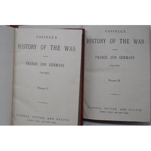 2102 - History of the war between France and Germany 1870-1871, two volumes, published by Cassell, Petter a... 