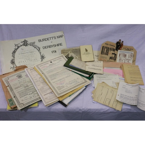 2103 - A large collection of WWI and WWII period ephemera, both British and German examples, with further r... 