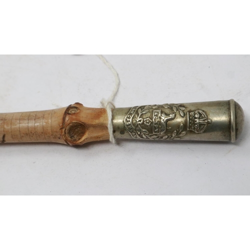 2109 - WWI British East Lancashire Regiment officers swagger stick. UK P&P Group 2 (£20+VAT for the first l... 