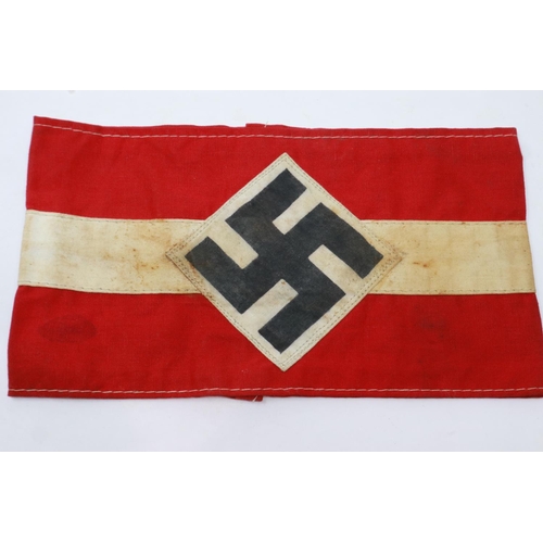 2114 - Third Reich Hitler Youth armband. UK P&P Group 1 (£16+VAT for the first lot and £2+VAT for subsequen... 