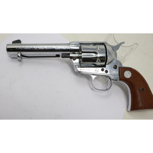 2133 - Kokusai Sangyo 1970's Japanese made Colt SAA replica, with 5 dummy rounds. UK P&P Group 2 (£20+VAT f... 