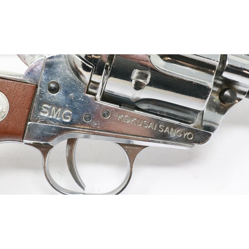 2133 - Kokusai Sangyo 1970's Japanese made Colt SAA replica, with 5 dummy rounds. UK P&P Group 2 (£20+VAT f... 