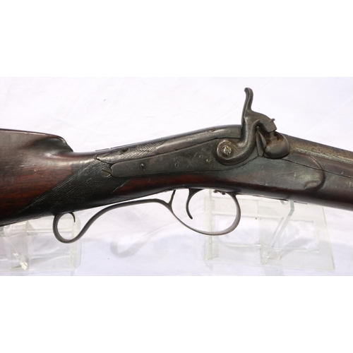 2137 - Thomas Irwin Enniskillen 19th century 12 gauge shotgun with ram rod. UK P&P Group 3 (£30+VAT for the... 