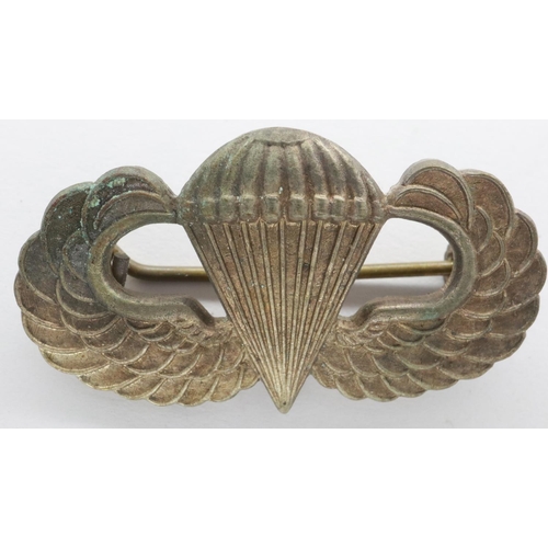 2162 - WWII US Paratroopers badge, made in England by Spence, London. UK P&P Group 1 (£16+VAT for the first... 