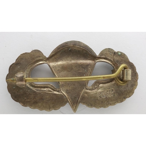 2162 - WWII US Paratroopers badge, made in England by Spence, London. UK P&P Group 1 (£16+VAT for the first... 