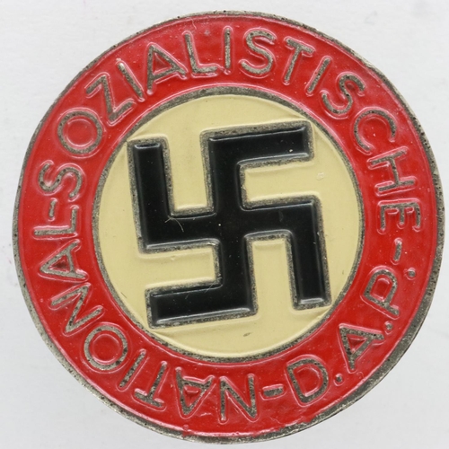 2183 - Third Reich Late War Ersatz (economy issue) NSDAP buttonhole badge. UK P&P Group 1 (£16+VAT for the ... 