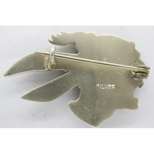 2184 - WWII silver brooch for the US 93rd Aero Squadron. UK P&P Group 1 (£16+VAT for the first lot and £2+V... 