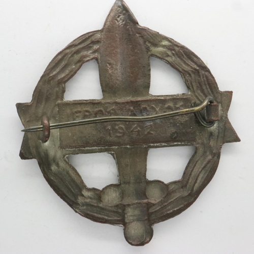 2188 - WWII Greek Sacred Legion Hellenic Army Squadron Special Forces badge. They worked alongside the SAS ... 