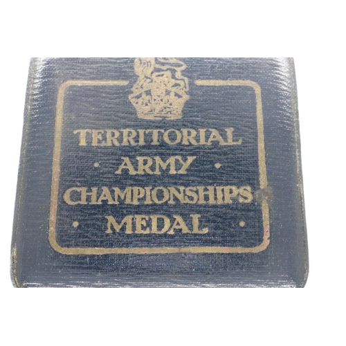 2200 - George VI Territorial Army Efficiency service medal, to Sapper W Highcock, Royal Engineers, together... 