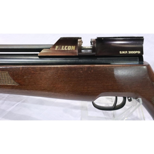 2017A - Falcon SWP 3000psi .22 cal air rifle with silencer. UK P&P Group 3 (£30+VAT for the first lot and £8... 