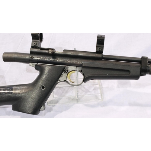 2025A - Crosman AS2250 .22 cal air pistol with Crosman stock. UK P&P Group 3 (£30+VAT for the first lot and ... 