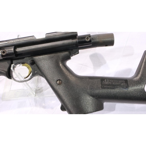 2025A - Crosman AS2250 .22 cal air pistol with Crosman stock. UK P&P Group 3 (£30+VAT for the first lot and ... 