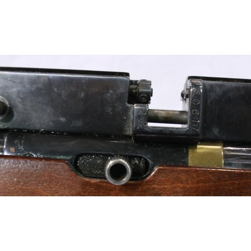 2028A - Falcon .22 cal air rifle with silencer, serial number 60617. UK P&P Group 3 (£30+VAT for the first l... 