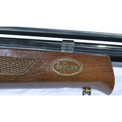 2028A - Falcon .22 cal air rifle with silencer, serial number 60617. UK P&P Group 3 (£30+VAT for the first l... 