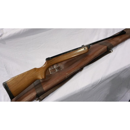 2038 - BSA Meteor .22 cal air rifle with gun slip. UK P&P Group 3 (£30+VAT for the first lot and £8+VAT for... 