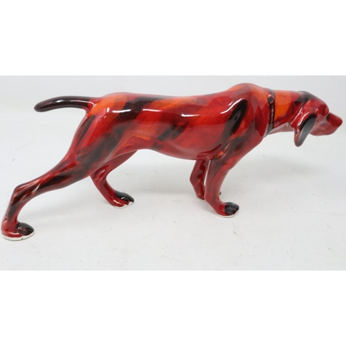 188 - Anita Harris dog, signed in gold, no cracks or chips, L: 20 cm. UK P&P Group 1 (£16+VAT for the firs... 